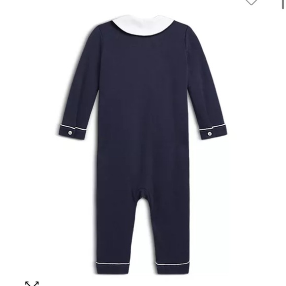 Ralph Lauren Baby Boys' Double Breasted Organic Cotton Coverall - Picture 7 of 11